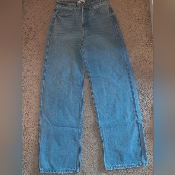 Just Black Denim Highrise Wide Leg Jeans - Picture 2 of 4